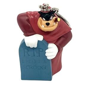 Disney Mickeys Christmas Carol Figure Keychain Pete Ghost Ebenezer Scrooge CL44